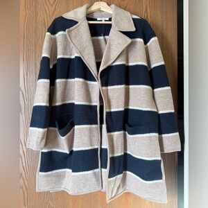 *NWT* Madewell Striped Ballard Sweater Coat, Size XS